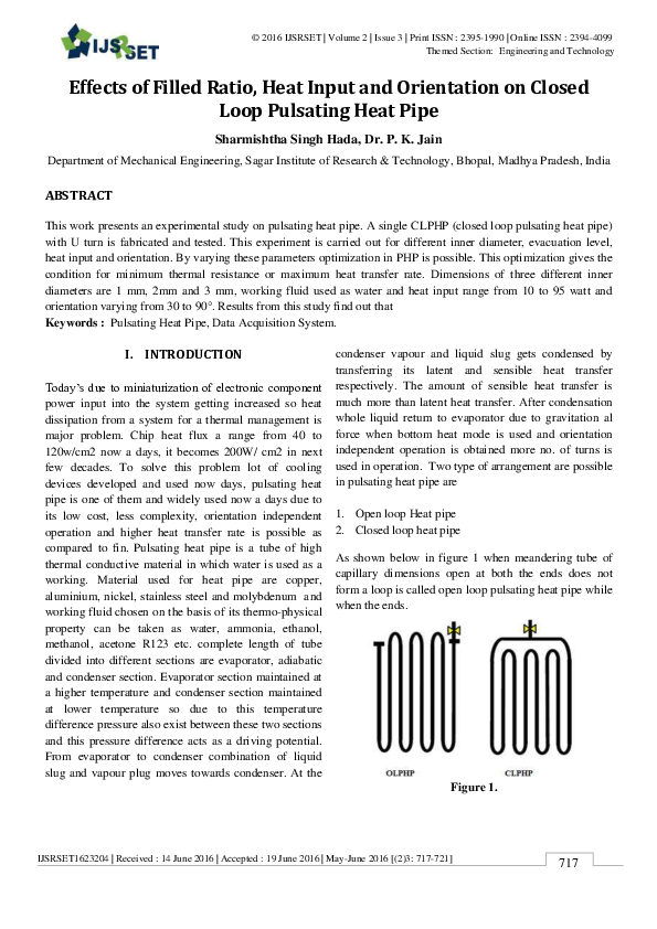(PDF) Effects of Filled Ratio, Heat Input and Orientation on Closed ...