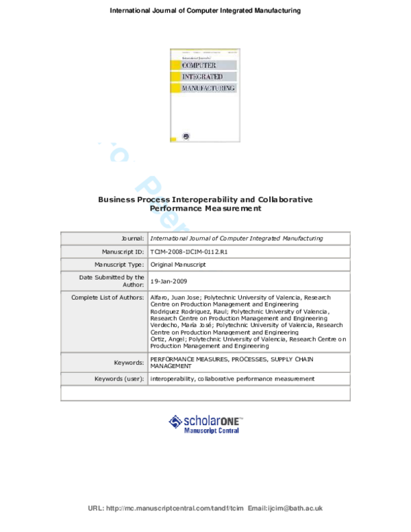 (PDF) Business process interoperability and collaborative performance ...