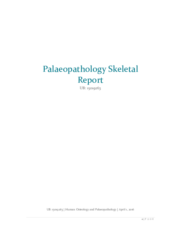 (PDF) Palaeopathology Skeletal Report for Wolverhampton 53