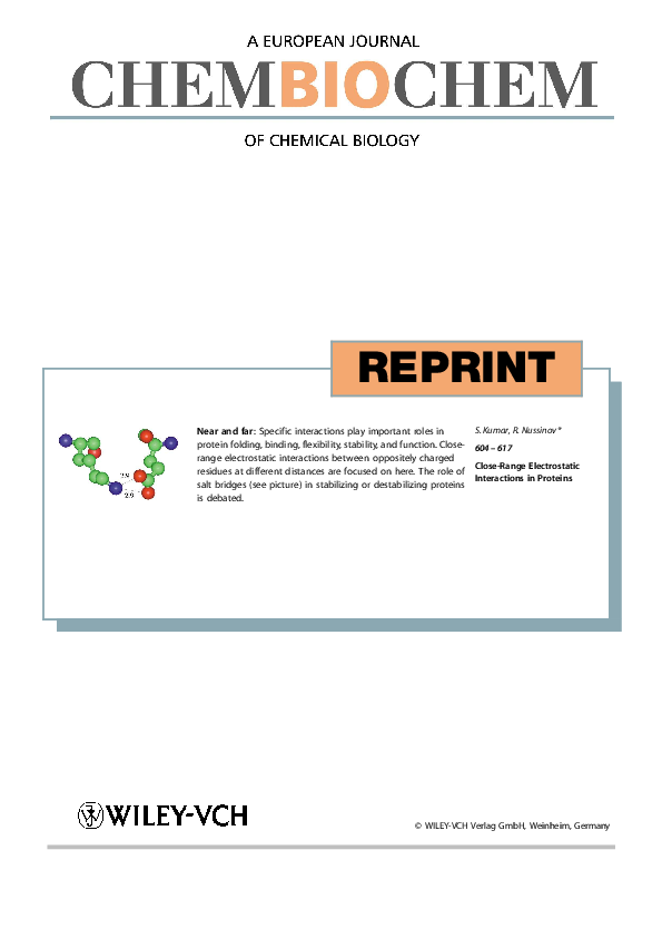 (PDF) Close-Range Electrostatic Interactions in Proteins