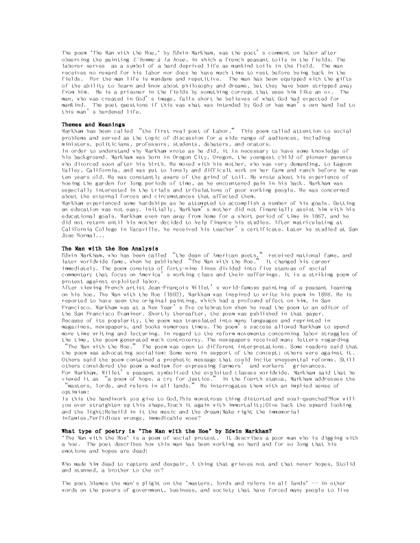 (DOC) The man with the hoe Diane Pugosa Academia.edu