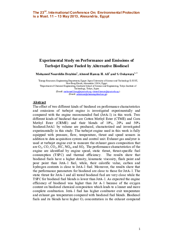(PDF) Experimental study on Performance and Emissions of a Spark ...
