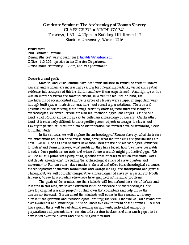 How did slavery contribute to the fall of rome image