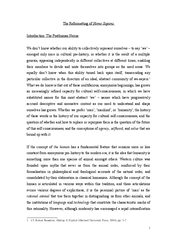 (PDF) Cultural Self-Consciousness and the Evolution of 'We'