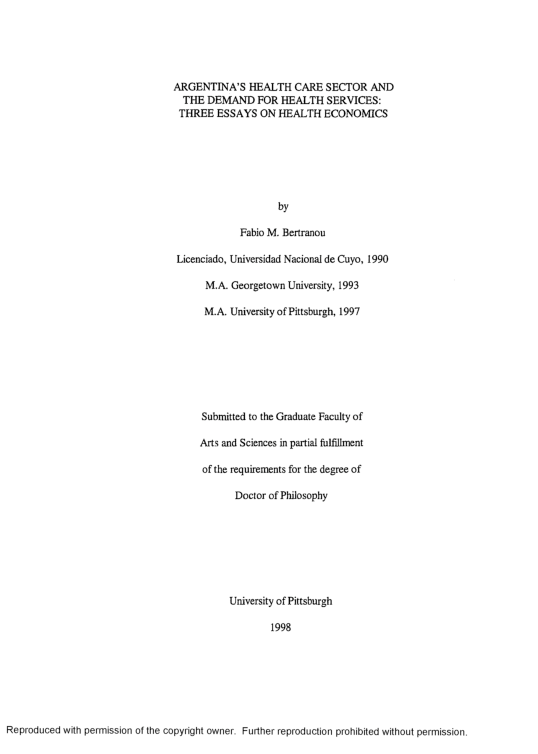 Synthesis Essay Topic Ideas Health Essay Sample also Topics For Proposal Essays Pdf Argentinas Health Care Sector And The Demand For A Modest Proposal Ideas For Essays