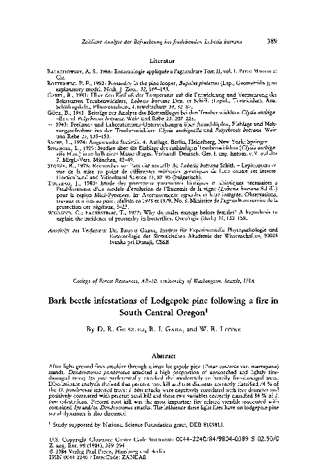 Bark beetle treatment image