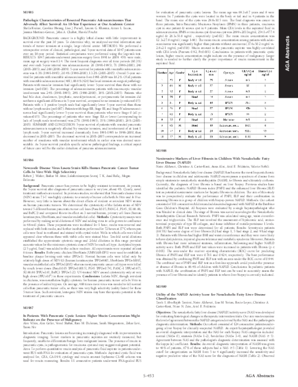 (PDF) M1988 Noninvasive Markers of Liver Fibrosis in Children With ...