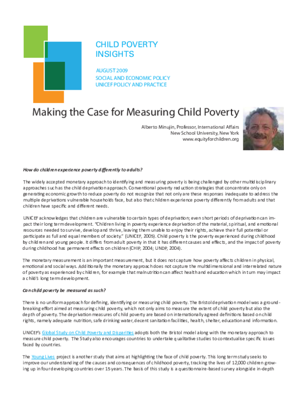 The Depths Of How Poverty Affects >> Pdf Making The Case For Measuring Child Poverty Alberto Minujin The Depths Of How Poverty Affects >> Pdf Making The Case For Measuring Child Poverty Alberto Minujin