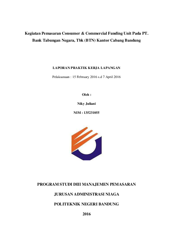 Contoh Laporan Pkl Smk Pemasaran Pdf Nusagates Contoh Laporan Pkl Smk Pemasaran Pdf Nusagates