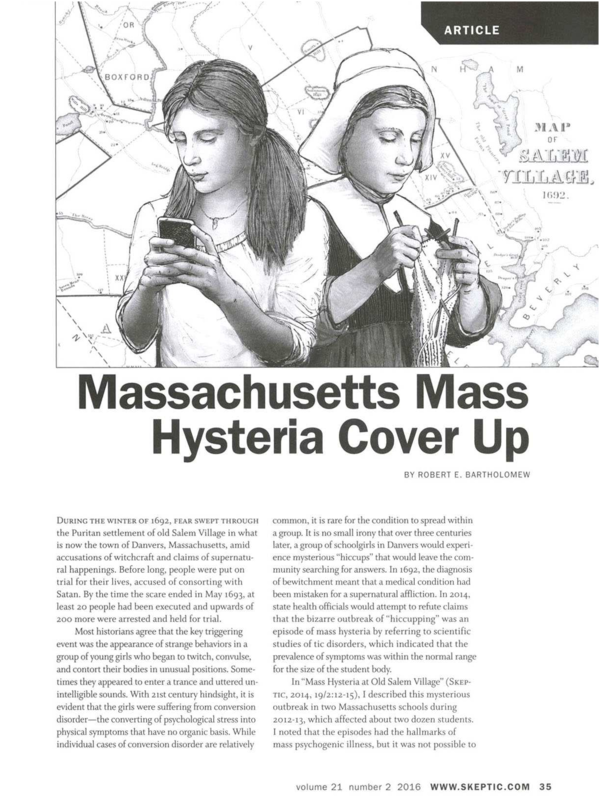 Mass hysteria essays image