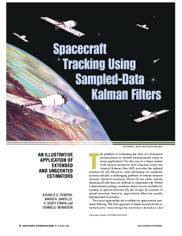 (PDF) Spacecraft tracking using sampled-data Kalman filters | Bruno ...
