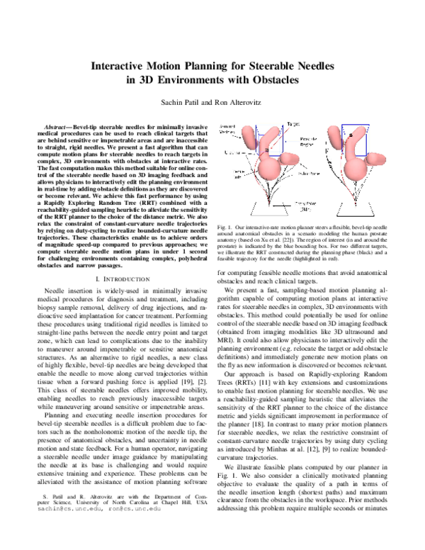 (PDF) Interactive motion planning for steerable needles in 3D ...