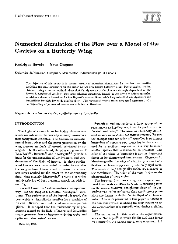 (PDF) Numerical simulation of the flow over a model of the cavities on ...