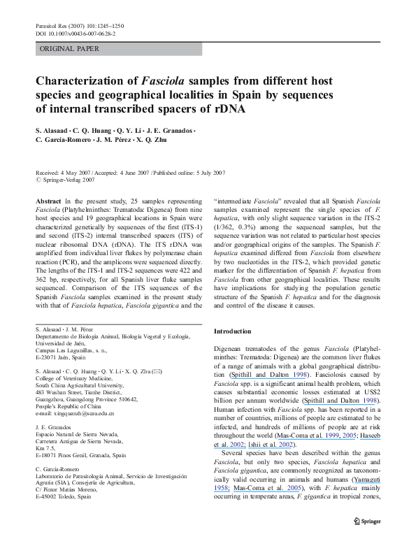 Fascioliasis ppt picture