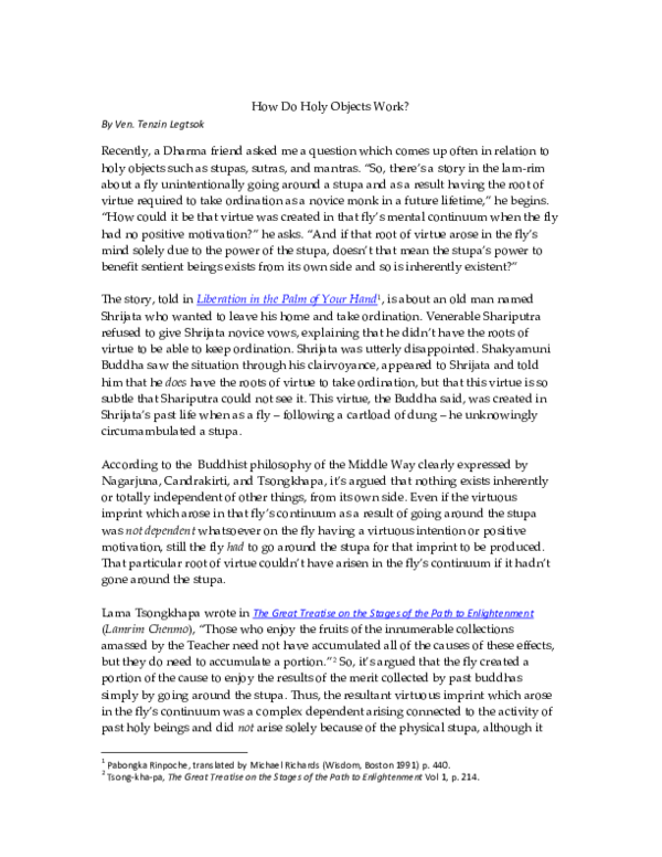 (PDF) How do Holy Objects Work