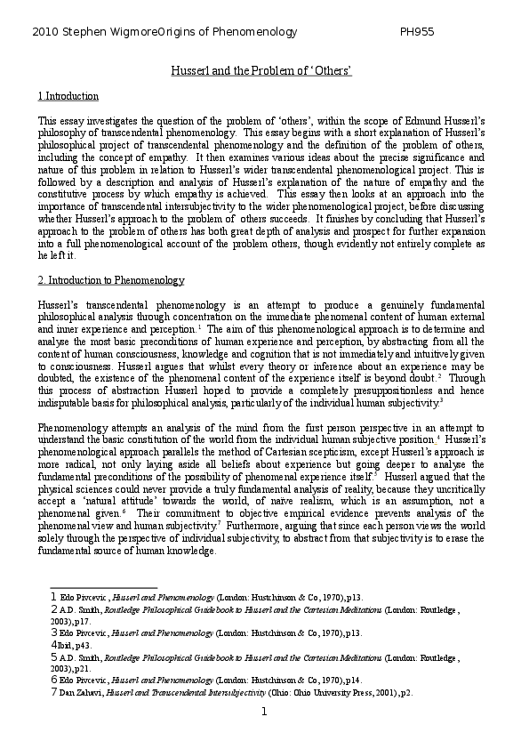  doc husserl and the problem of other minds