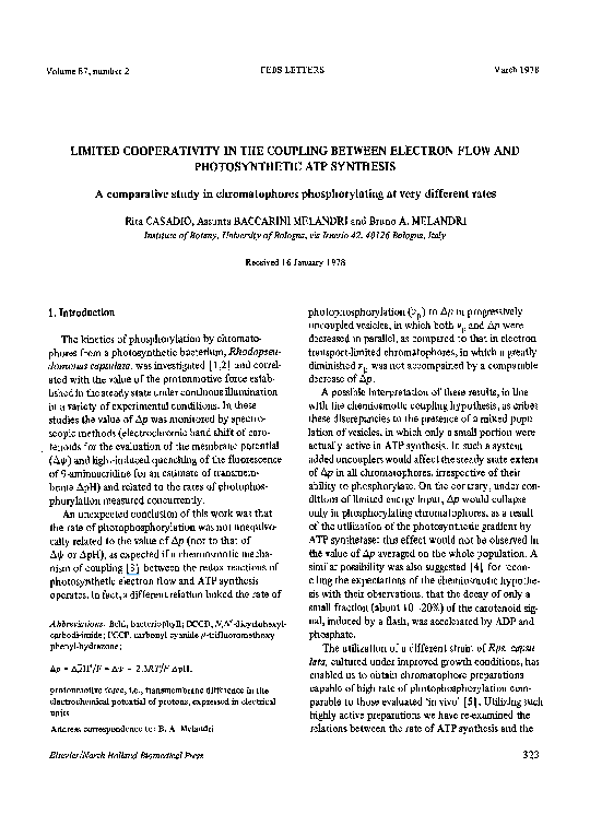 (PDF) Limited cooperativity in the coupling between electron flow and ...
