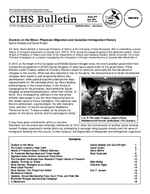 pdf doctors on the move physician migration and canadian canadian doctors note