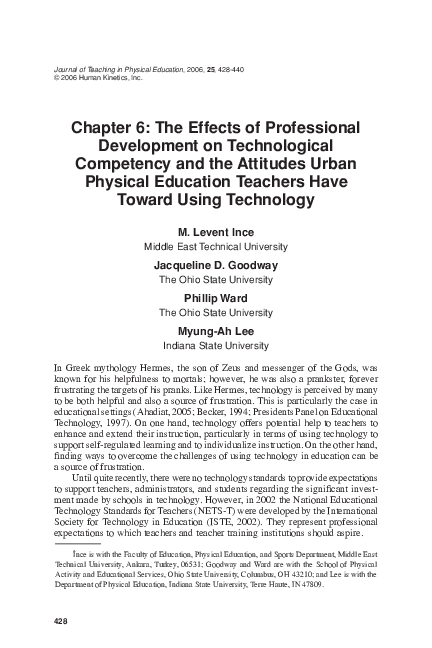 (PDF) The Effects of Professional Development on Technological ...