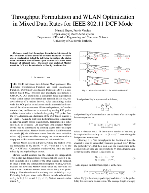 Image showcasing (PDF) WLAN Throughput Optimization for Mixed Data Rates in DCF