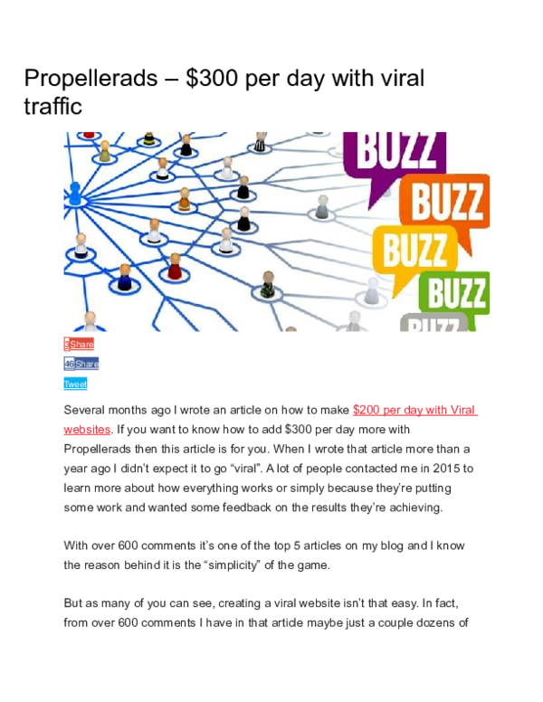 (DOC) Propellerads 300 per day with viral traffic Dibaca Baca