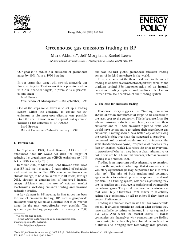 Emission trading scheme picture