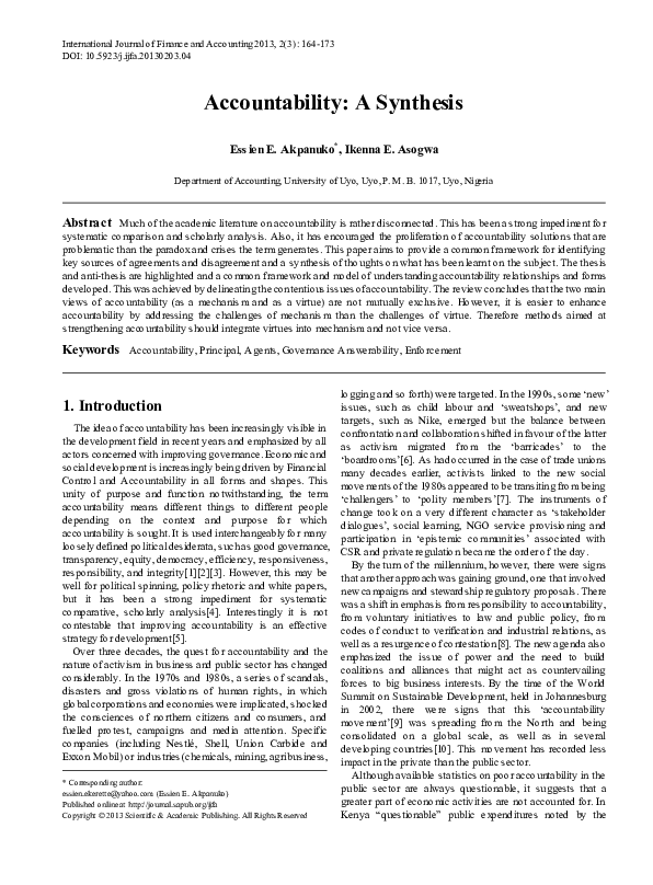 Synthesis paper example accounting picture