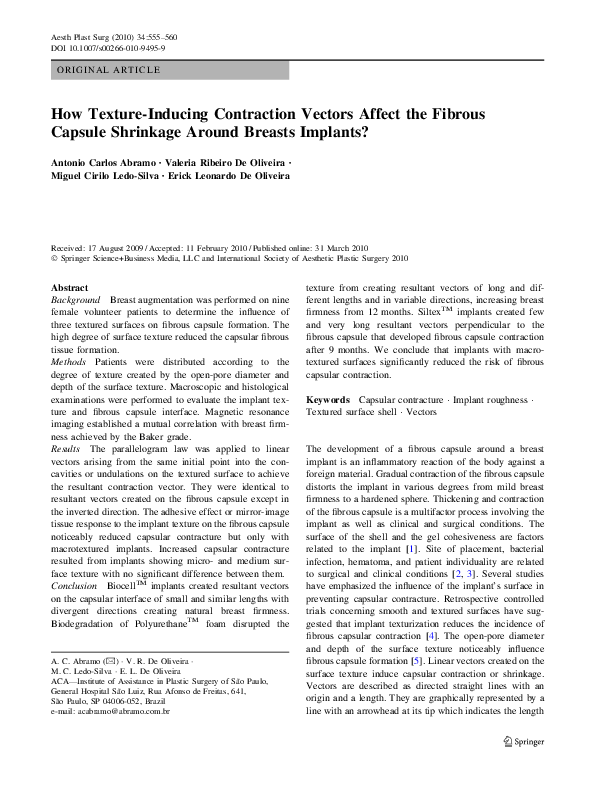 (PDF) How Texture-Inducing Contraction Vectors Affect the Fibrous ...