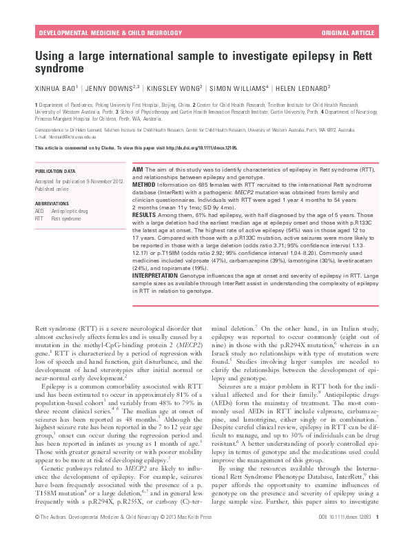 (PDF) Using a large international sample to investigate epilepsy in ...
