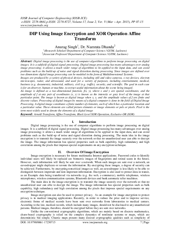 Digital image processing research papers 2019 image