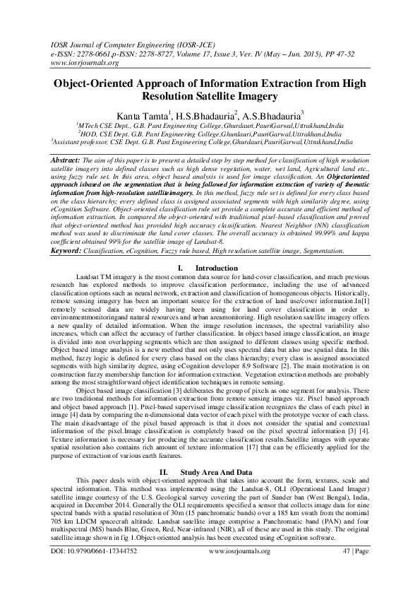 (PDF) Object-Oriented Approach of Information Extraction from High ...