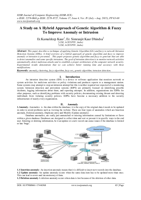 (PDF) A Study on A Hybrid Approach of Genetic Algorithm & Fuzzy To ...