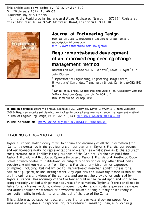 (PDF) Requirements-based development of an improved engineering change ...