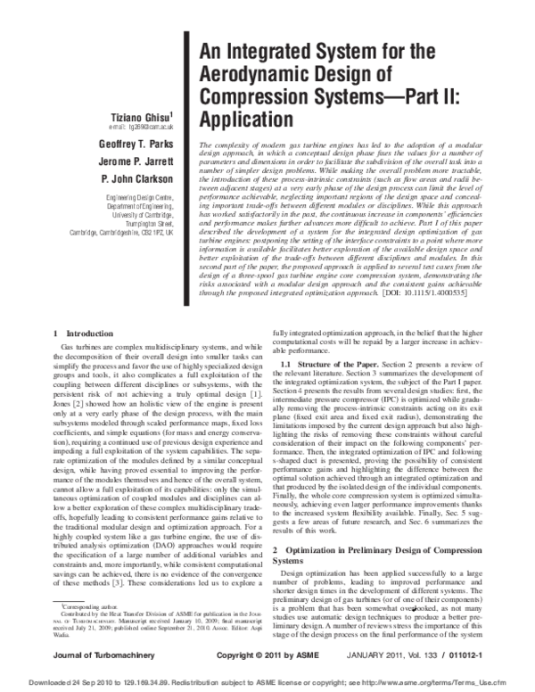 (PDF) An Integrated System for the Aerodynamic Design of Compression ...