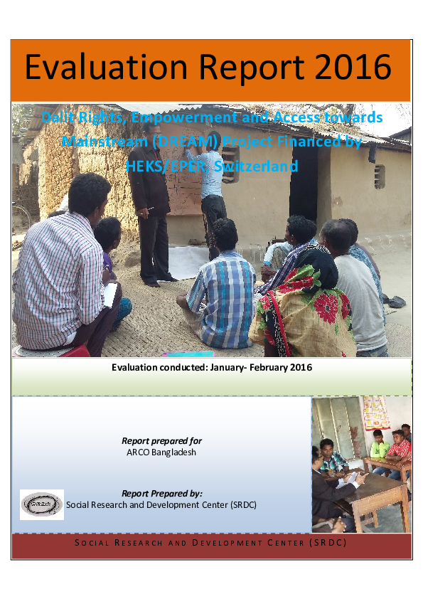 (PDF) Evaluation Report 2016 Dalit Rights, Empowerment and Access ...