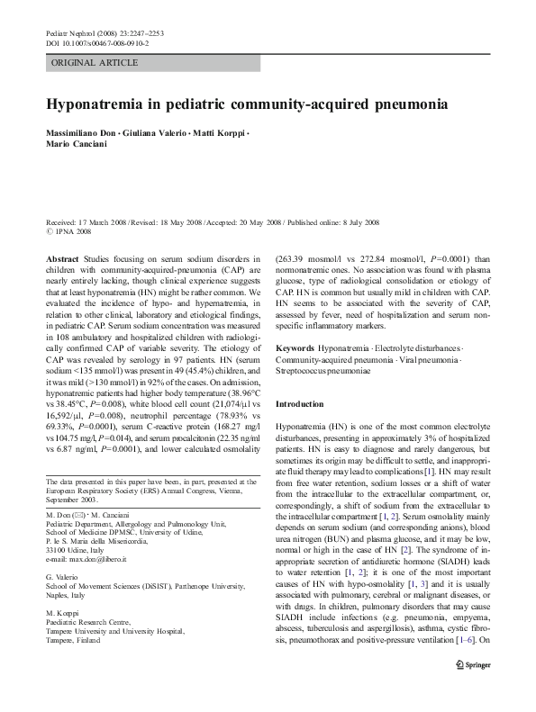 pediatric community-acquired pneumonia 