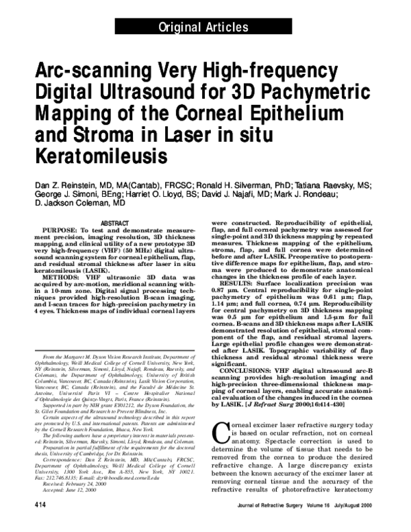 (PDF) Arc-scanning Very High-frequency Digital Ultrasound for 3D ...