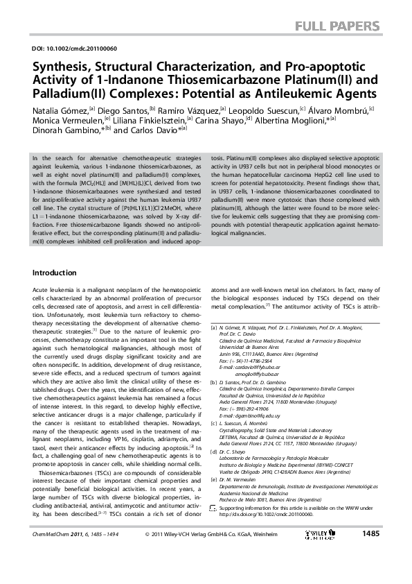 (PDF) Synthesis, structural characterization and properties of water ...