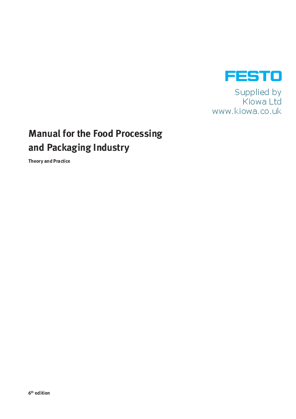 (PDF) Manual for the Food Processing and Packaging Industry Theory and