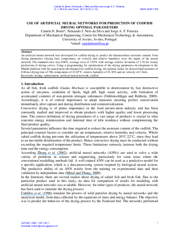 (PDF) Use of Artificial Neural Networks for Predicting Crude Oil Effect ...