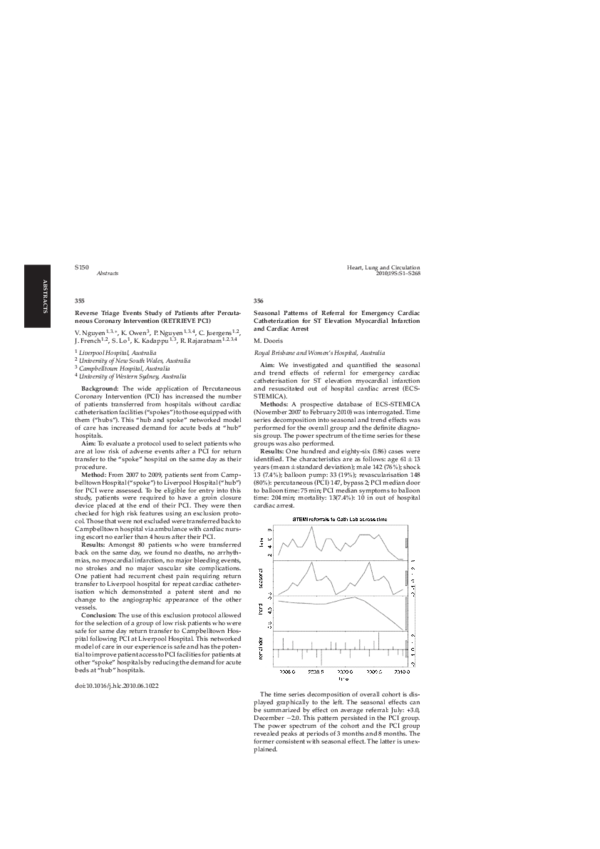 (PDF) Seasonal Patterns of Referral for Emergency Cardiac ...
