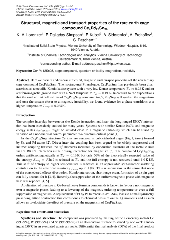 (PDF) Structural, magnetic, and transport properties of Co ...