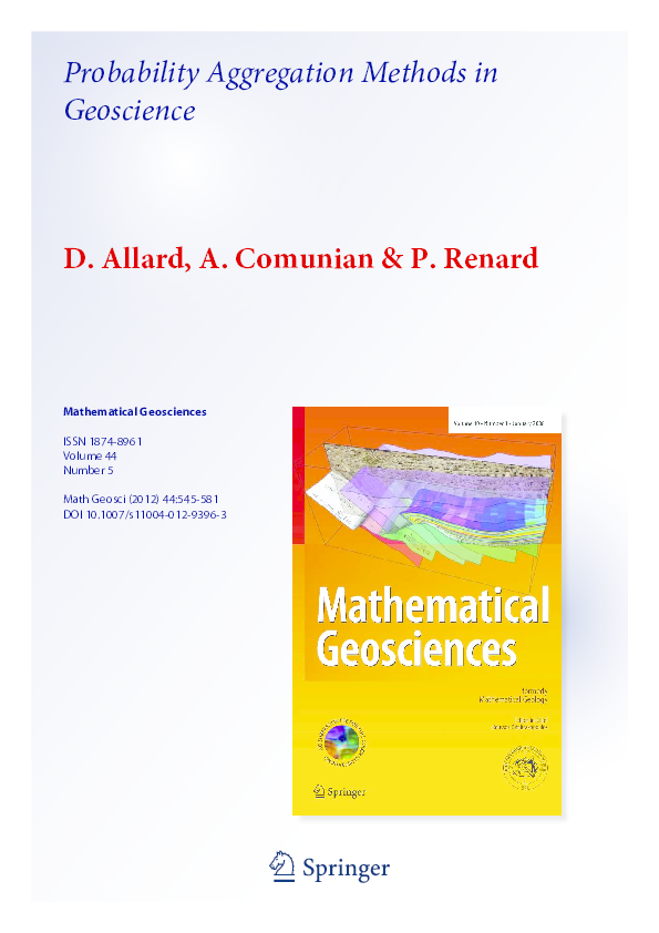 (PDF) Probability Aggregation Methods in Geoscience