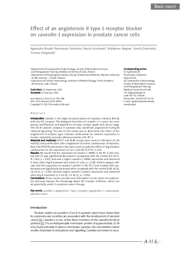 (PDF) Effect of angiotensin II type 1 receptor blocker on osteoporotic ...