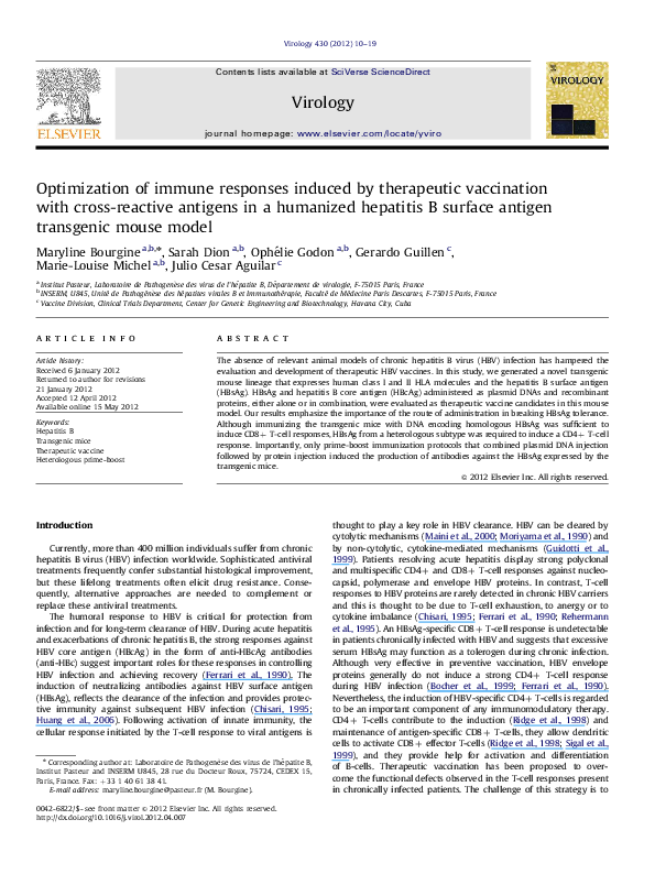 (PDF) Optimization of immune responses induced by therapeutic ...