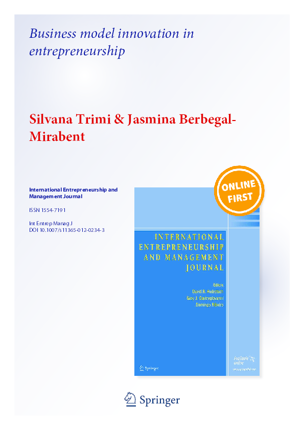 (PDF) International Entrepreneurship and Management Journal Business