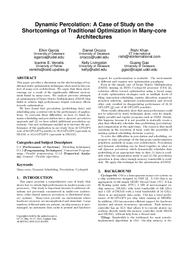 (PDF) Dynamic percolation