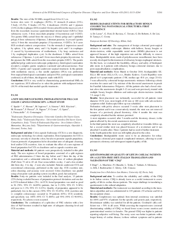 (PDF) P.1.343: Questionnaire on Quality of Life in Coeliac Patients on ...