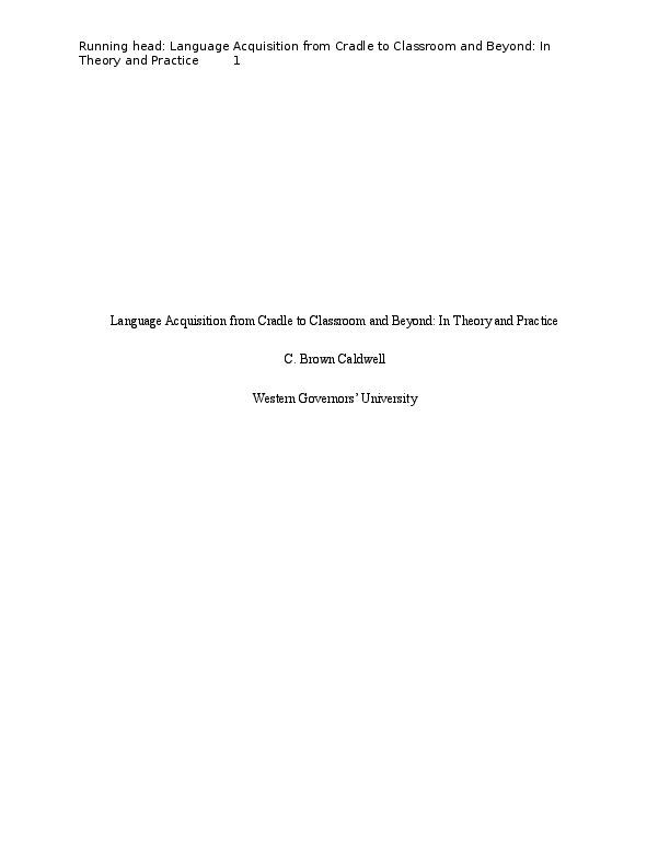 (DOC) LPA 1 Task 1 Paper Language Acquisition in Theory and ...