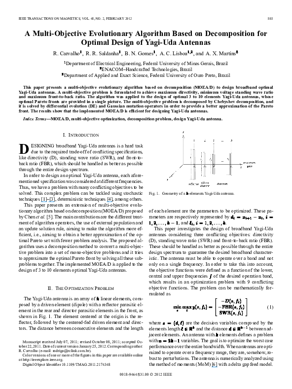 (PDF) A multi-objective evolutionary algorithm based on decomposition ...